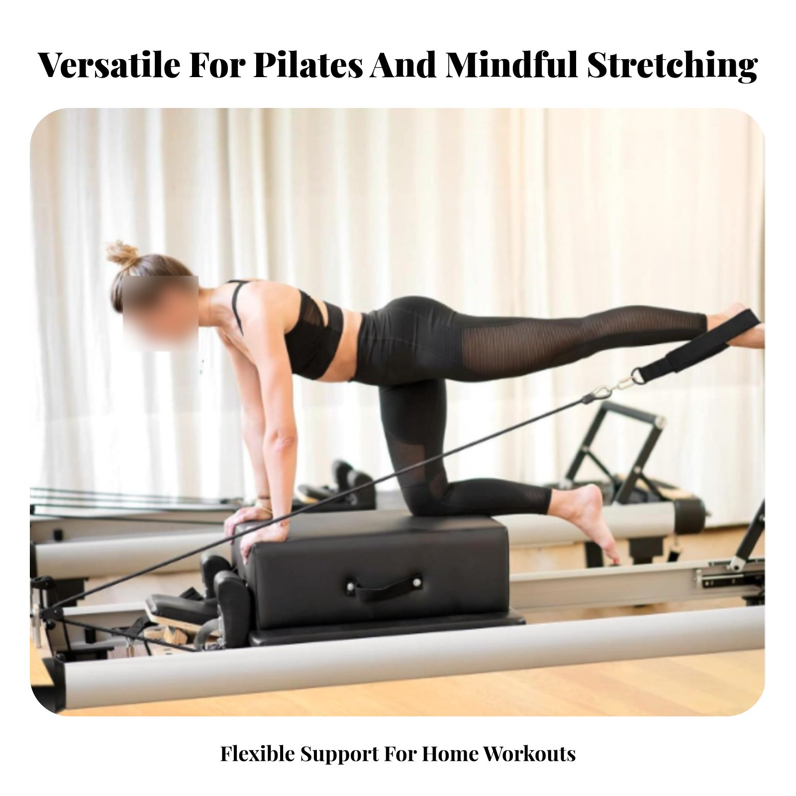Pilates Ankle Strap - Pilates Double Loop Strap Portable Ankle