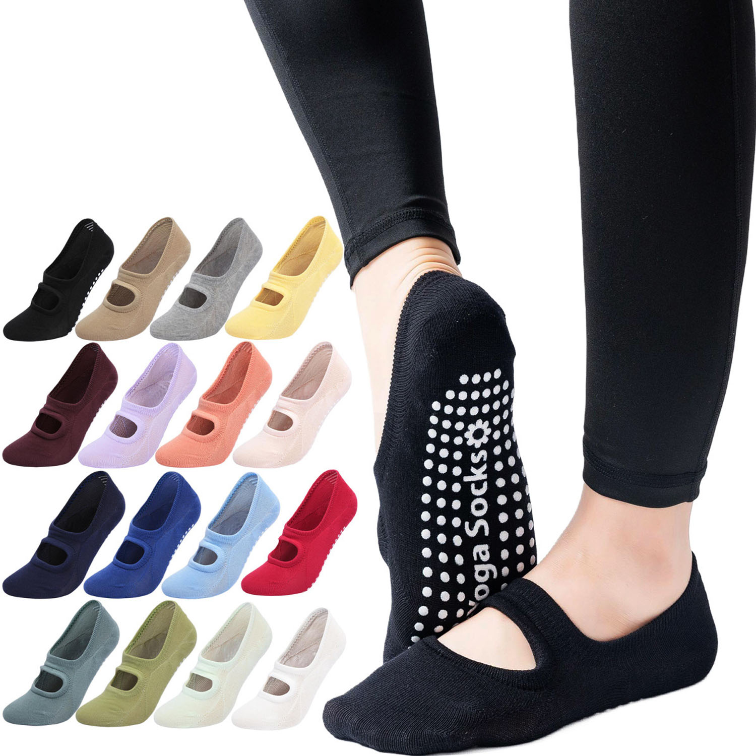 Pilates With Yoga - High Quality Women Yoga Socks Anti-Slip