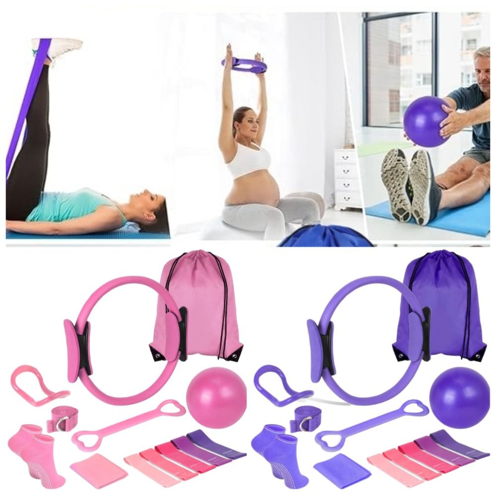 Pilates Yoga For Weight Loss - 13Pcs/Set Portable Pilates Ball Set Body
