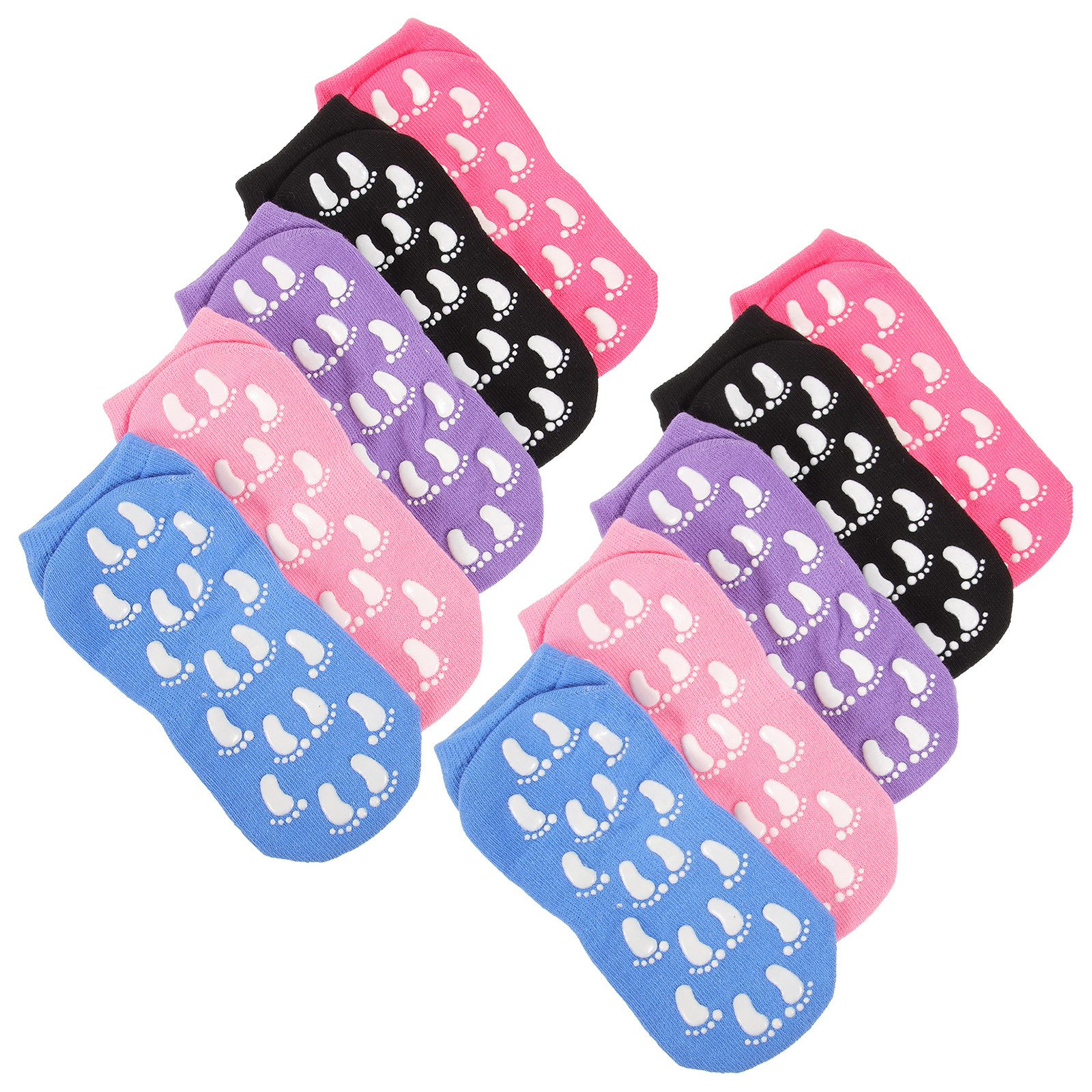 Pilates Yoga Grip Socks - 5Pairs Pilates Grip Socks Women Non