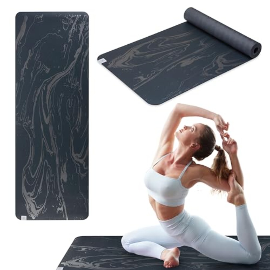 Dry-Grip Yoga Mat - 5mm Thick  - Pilates Yoga Or recensione e prezzo