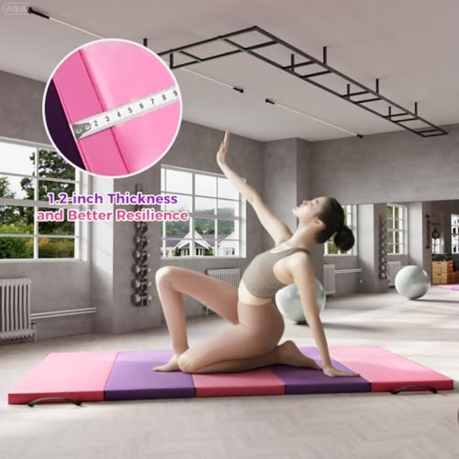 Folding Gymnastics Mat, Exerci - Pilates With Yoga recensione e prezzo