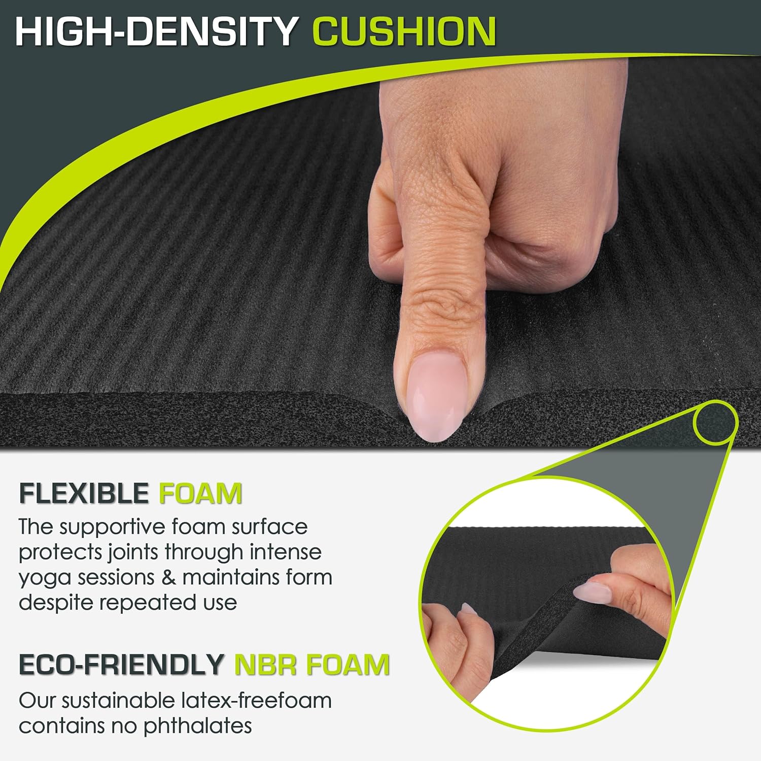 Extra Thick Yoga Knee Pad and  - Pilates Yoga Joint recensione e prezzo
