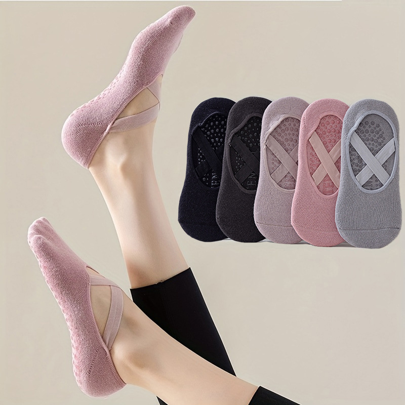Women's 5-Pair Pure Color Yoga - Pilates Ankle Strap recensione e prezzo
