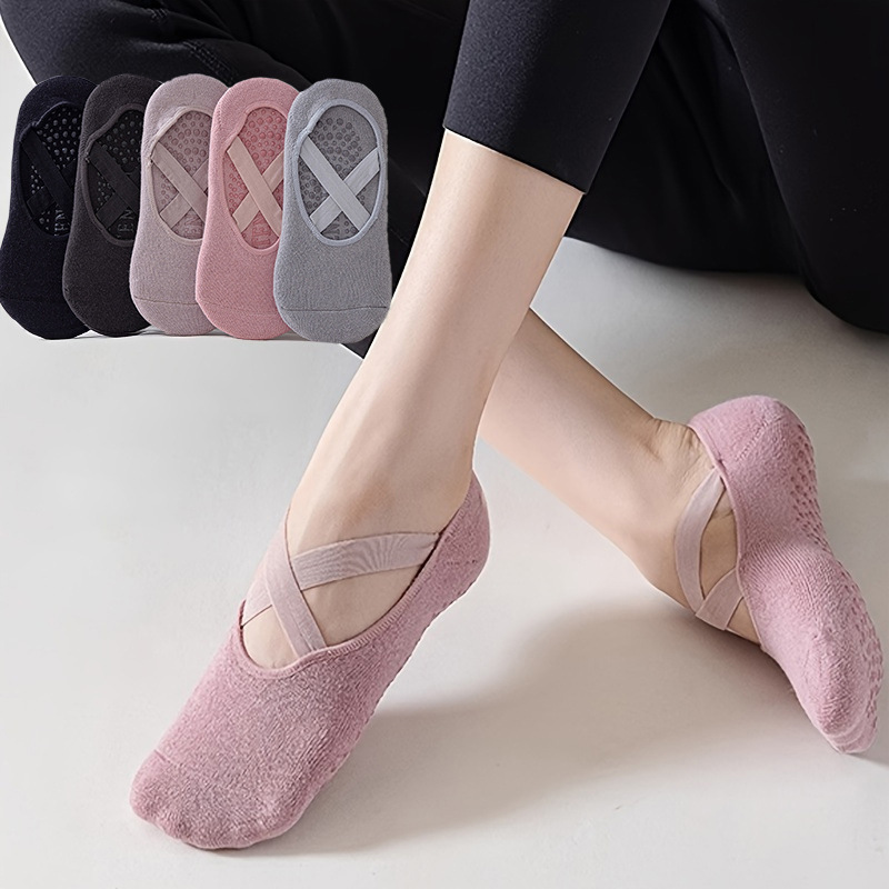 Women's 5-Pair Pure Color Yoga - Pilates Ankle Strap recensione e prezzo