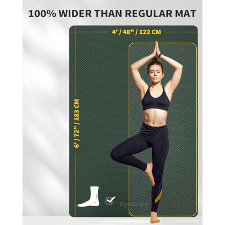Extra Large Yoga Mat 72x48 or  - Pilates Yoga Or recensione e prezzo