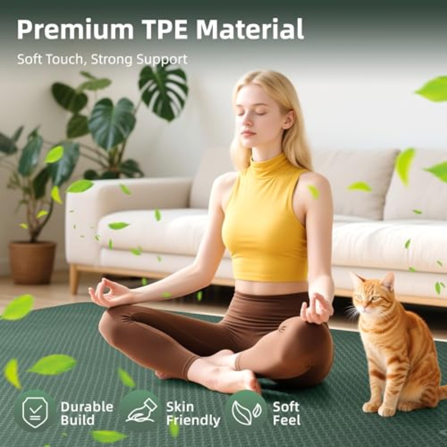 Extra Large Yoga Mat 72x48 or  - Pilates Yoga Or recensione e prezzo