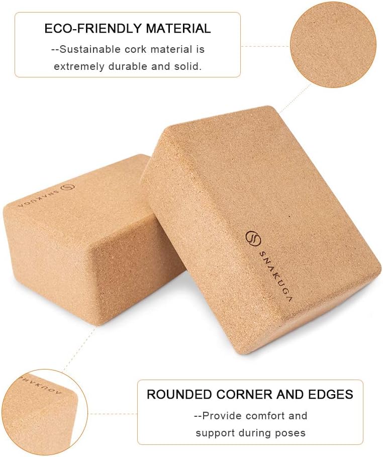 Cork Yoga Block 2 Pack for Pil - Pilates Yoga Or recensione e prezzo