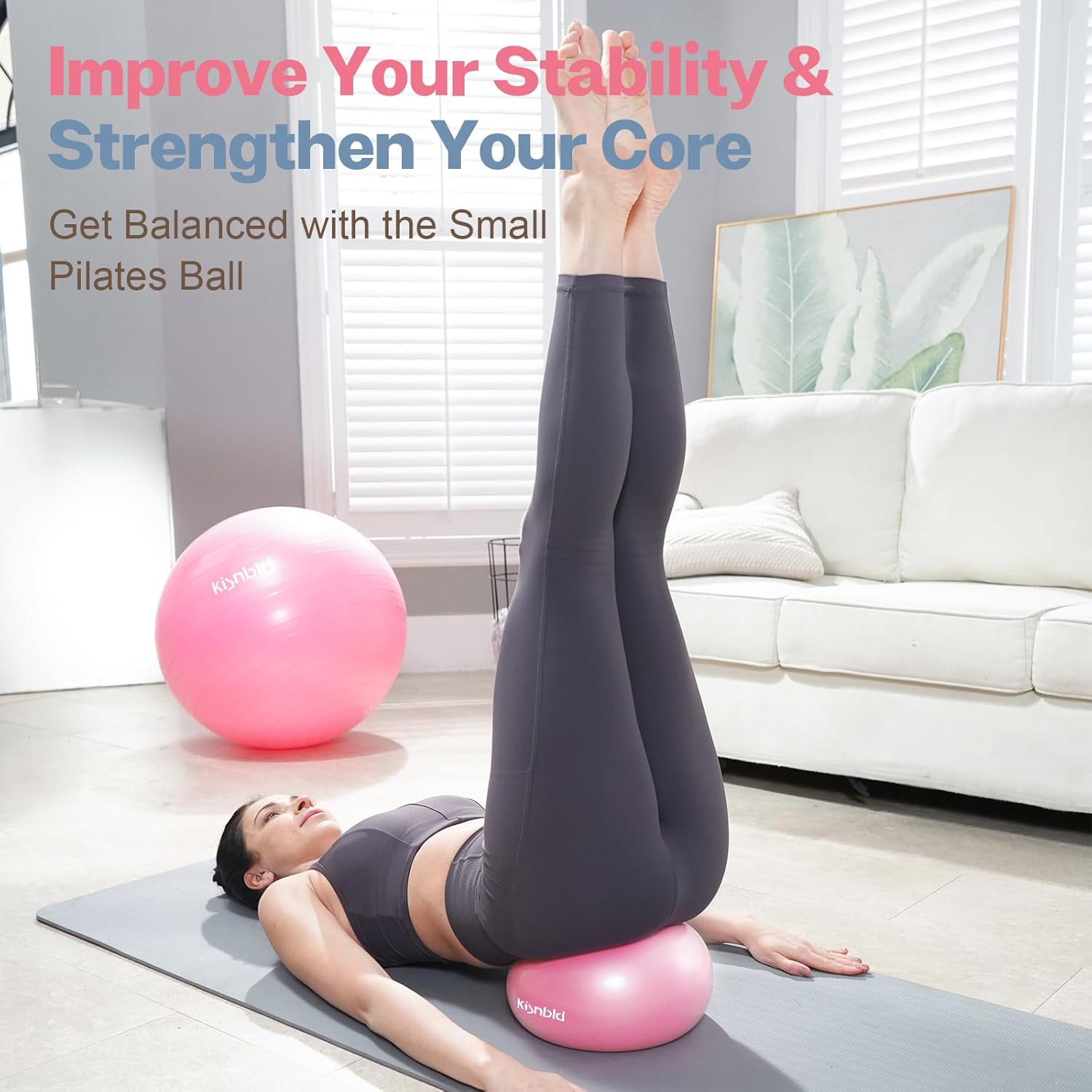 9 Inch Mini Pilates Ball, Anti - Pilates Yoga Or recensione e prezzo