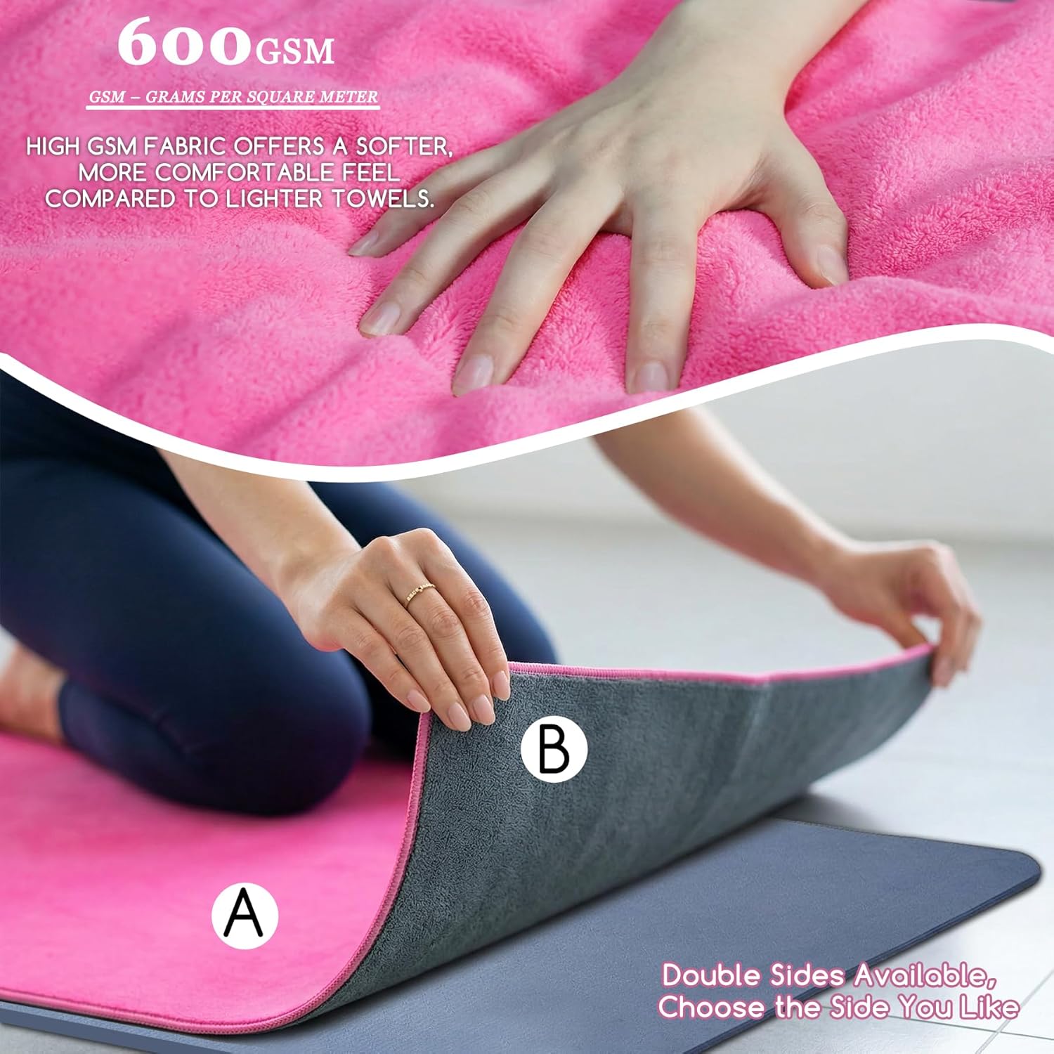 Yoga Mat Towel, Extra Thick 60 - Pilates Yoga Hot recensione e prezzo