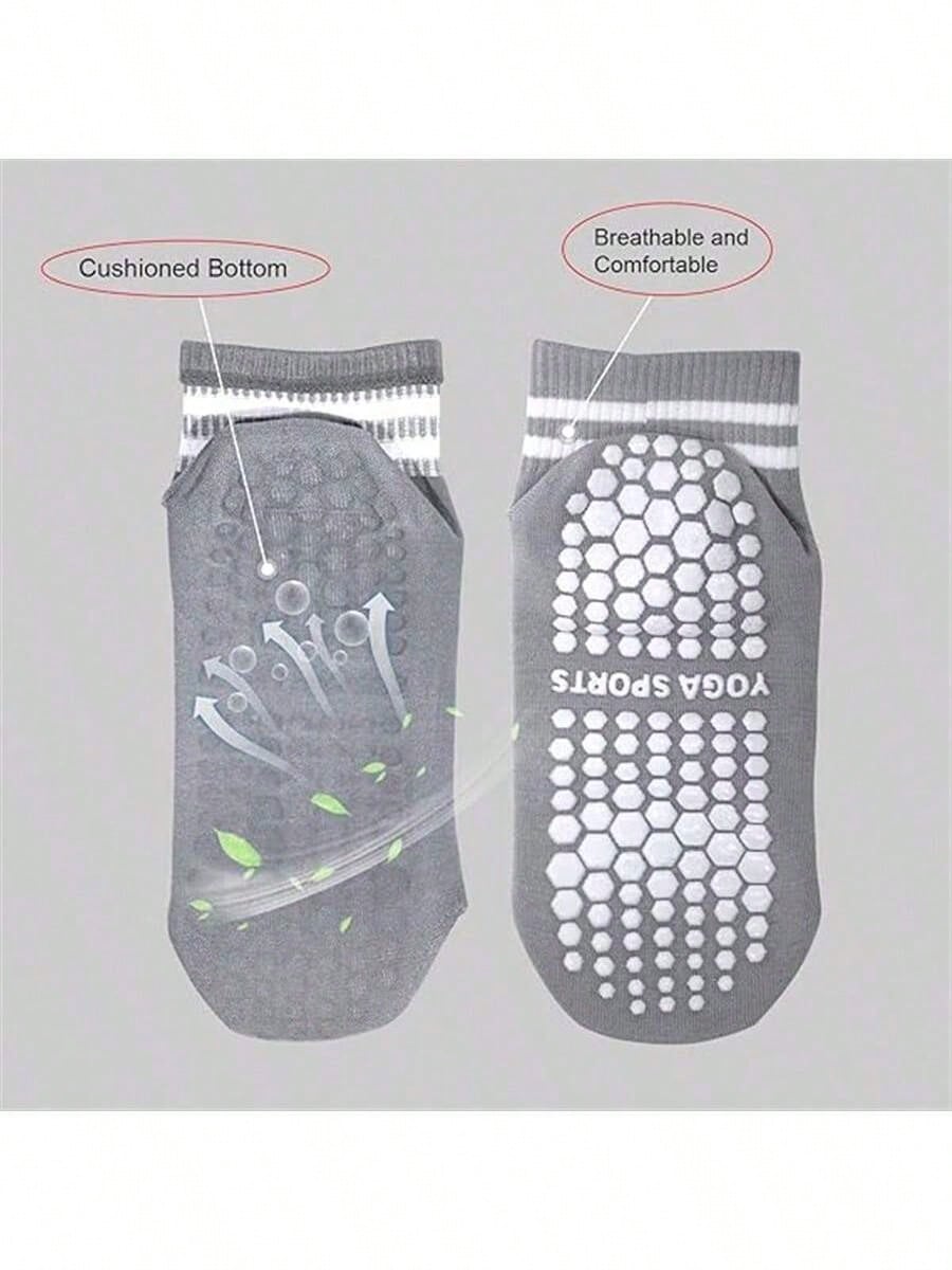 5 Pairs Women Double Stripe No - Pilates With Yoga recensione e prezzo