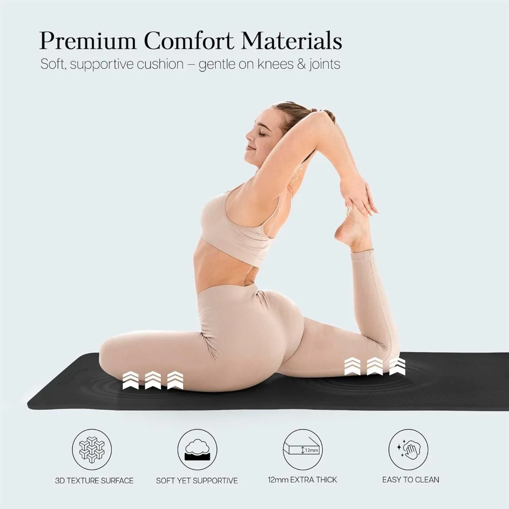 Extra Thick 12mm Non Slip Exer - Pilates Yoga Joint recensione e prezzo