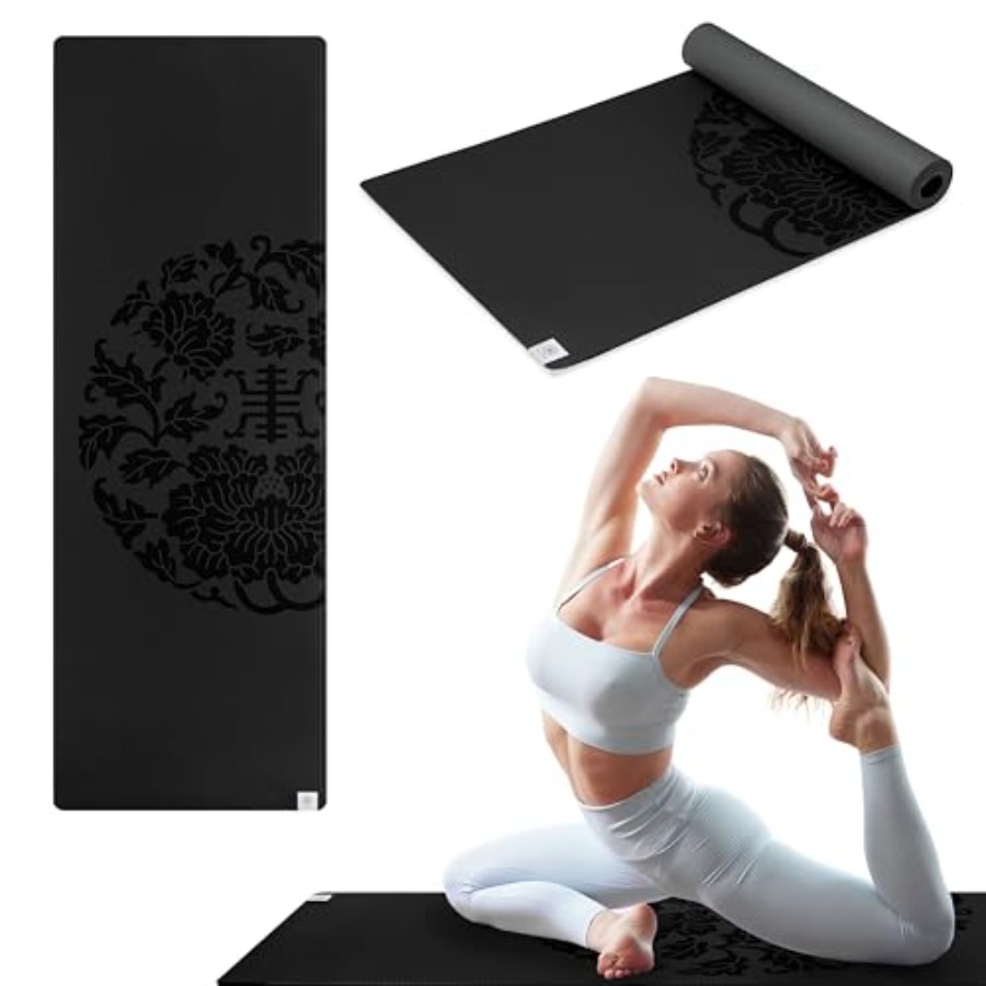 Dry-Grip Yoga Mat - 5mm Thick  - Pilates Yoga Or recensione e prezzo