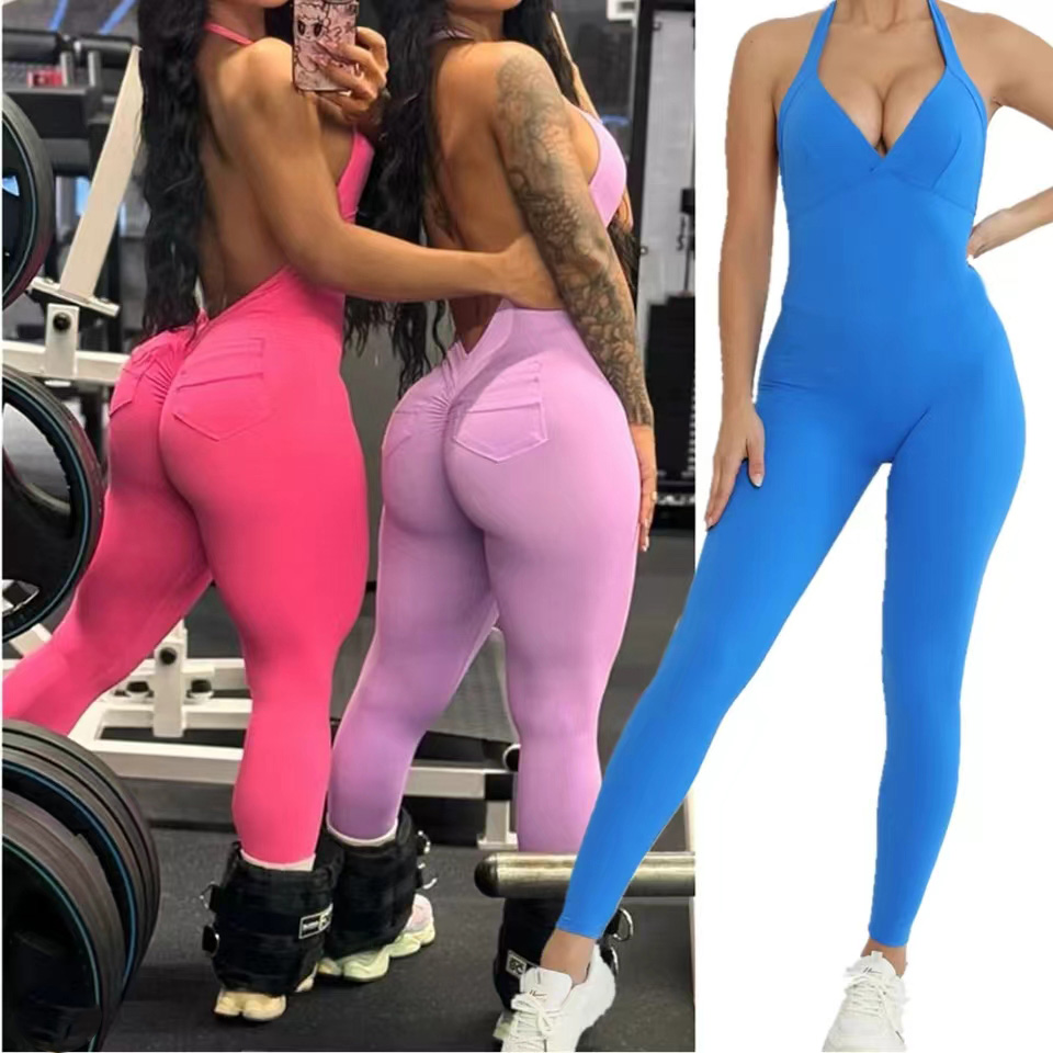 Pad Halter V Scrunch Romper Wo - Pilates Yoga Gear recensione e prezzo