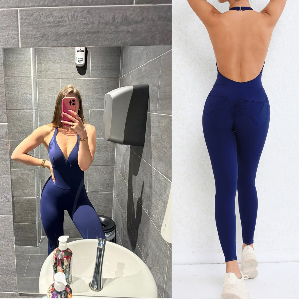 Pad Halter V Scrunch Romper Wo - Pilates Yoga Gear recensione e prezzo