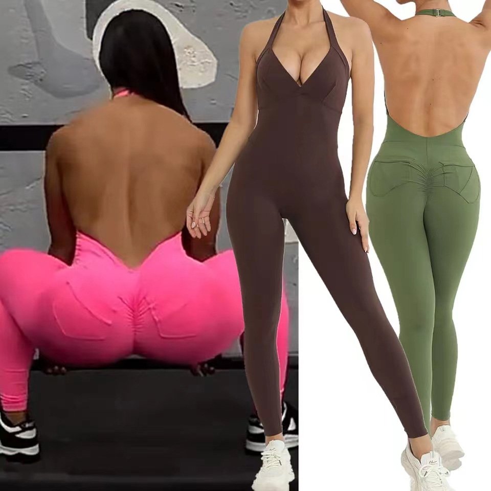 Pad Halter V Scrunch Romper Wo - Pilates Yoga Gear recensione e prezzo