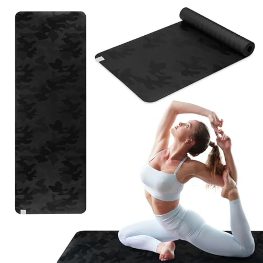 Dry-Grip Yoga Mat - 5mm Thick  - Pilates Yoga Or recensione e prezzo