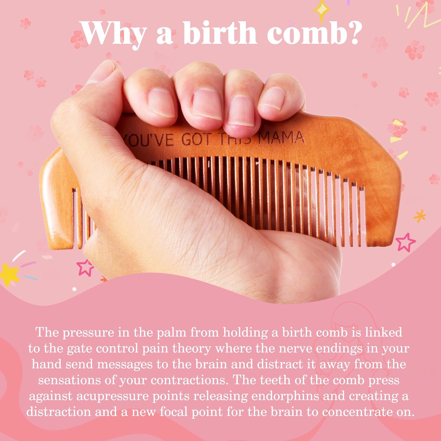 Wooden Birth Comb & Acupressur - Acupressure Ball Set recensione e prezzo