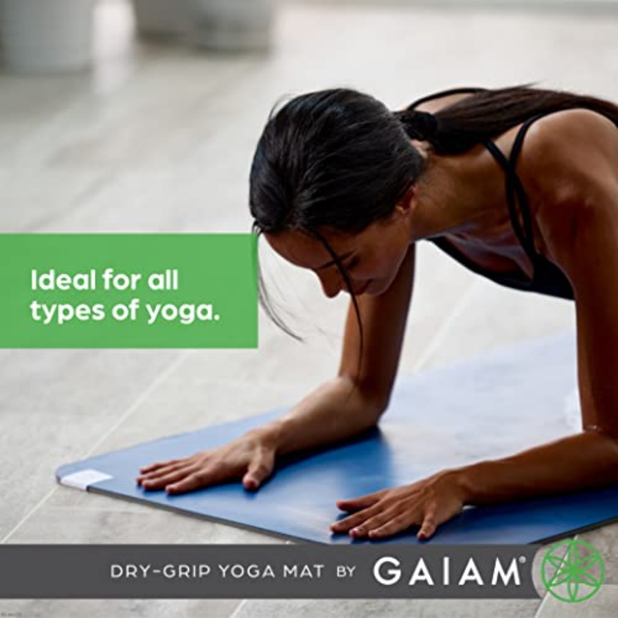 Dry-Grip Yoga Mat - 5mm Thick  - Pilates Yoga Or recensione e prezzo