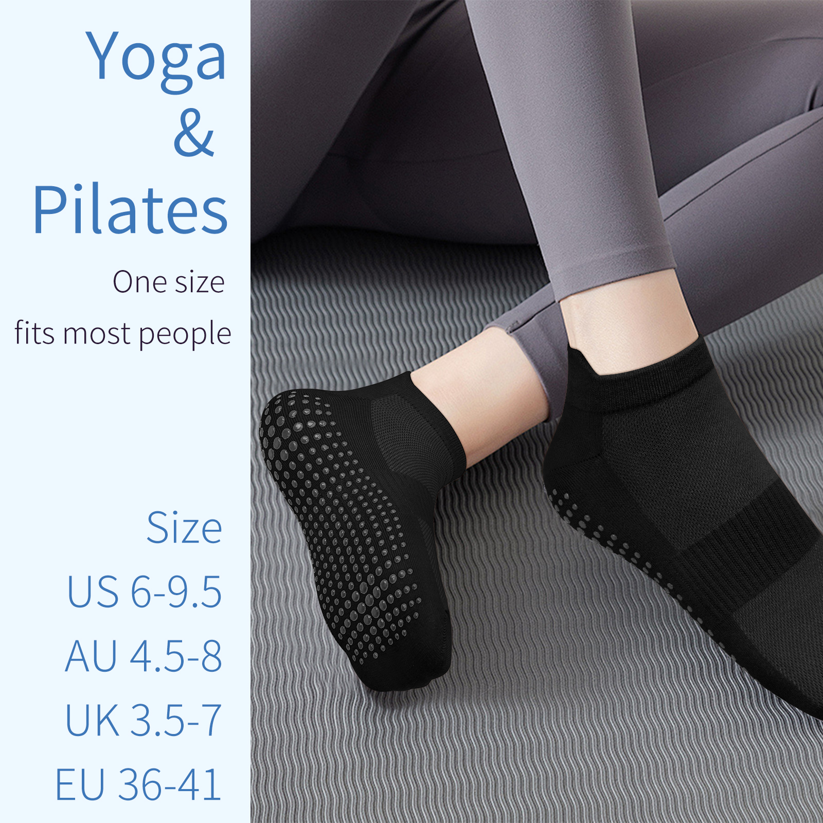 3 Pairs Yoga Socks Women Cotto - Pilates With Yoga recensione e prezzo