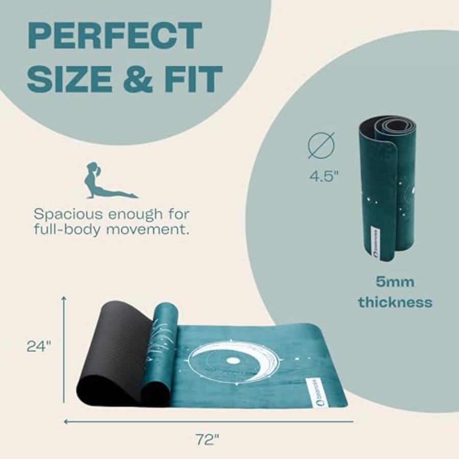 Yoga Mat With Strap 5mm Non Sl - Pilates Yoga Hot recensione e prezzo