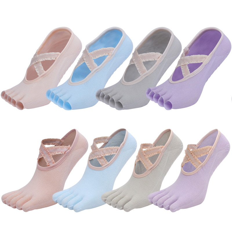 Five Finger Yoga Socks Lace Cr - Pilates Yoga Grip Socks recensione e prezzo