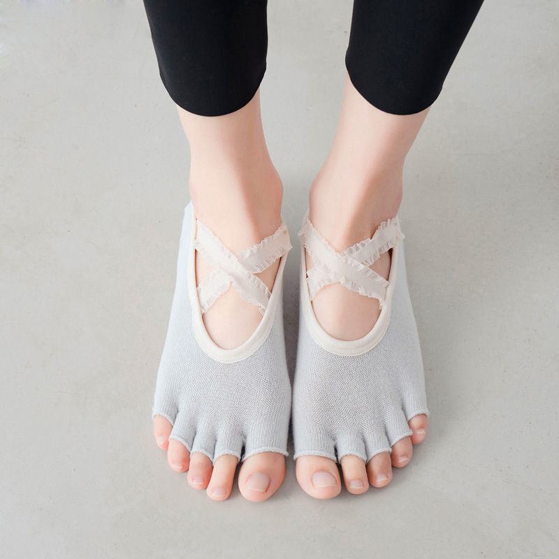 Five Finger Yoga Socks Lace Cr - Pilates Yoga Grip Socks recensione e prezzo